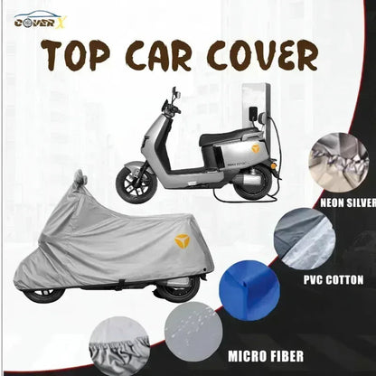 Scooty top cover/Neon silver / Pvc cotten/Microfiber options